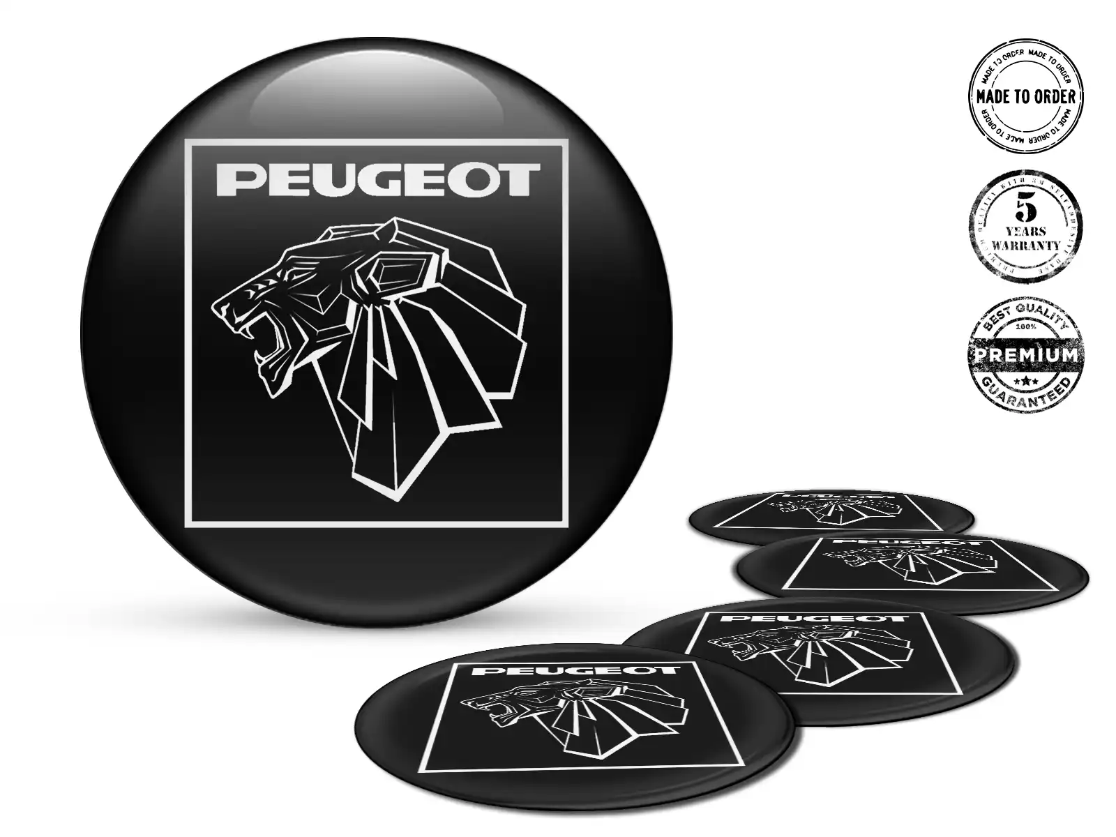 Peugeot Sticker Dome Edition High-Quality Car Labels